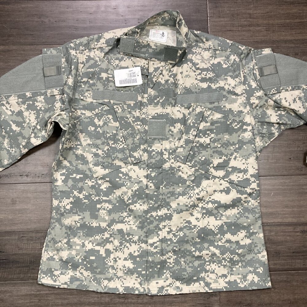 New US Military Issue Army Combat Uniform ACU Camo Coat Jacket Medium Regular